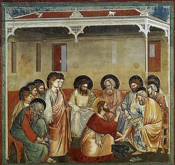 GIOTTO di Bondone Washing of Feet Sweden oil painting art